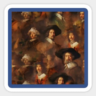 Rembrandt Paintings Mashup Sticker